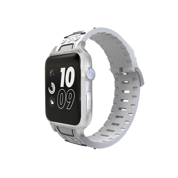 Meget cool Apple Watch Series 4 44mm Silikone Rem - Hvid#serie_4