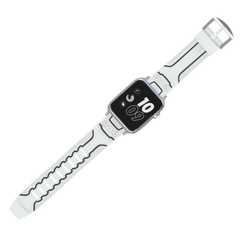 Meget cool Apple Watch Series 4 44mm Silikone Rem - Hvid#serie_4