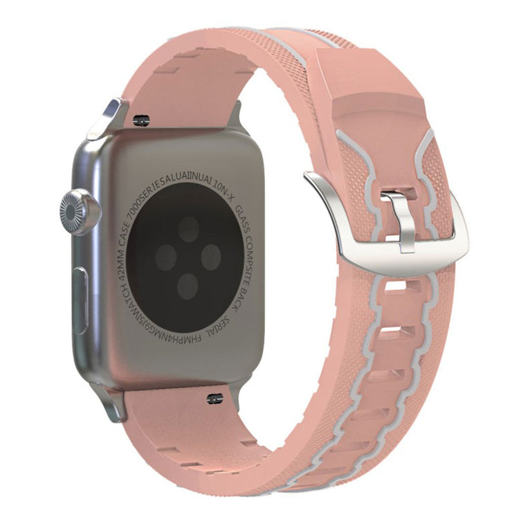Meget cool Apple Watch Series 4 44mm Silikone Rem - Pink#serie_6