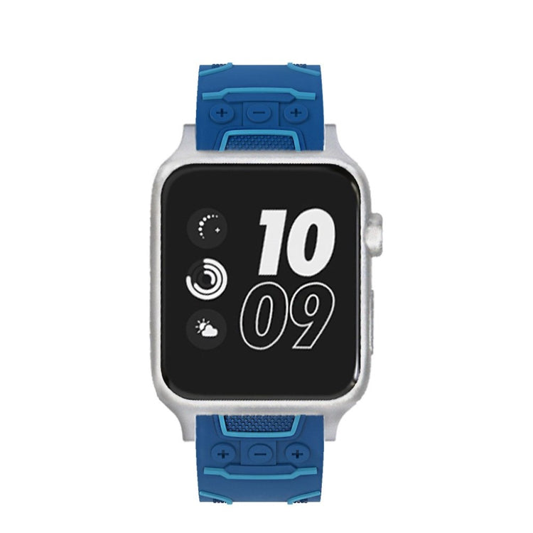 Meget cool Apple Watch Series 4 44mm Silikone Rem - Blå#serie_7