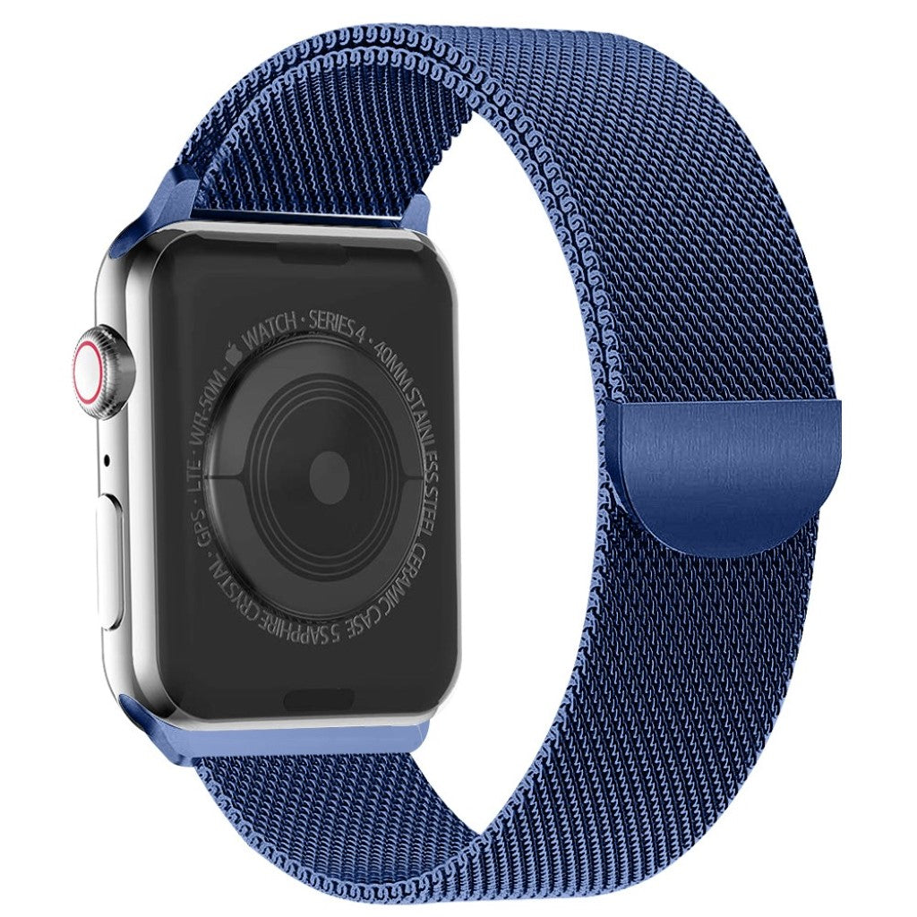 Rigtigt cool Apple Watch Series 4 44mm Metal Rem - Blå#serie_6