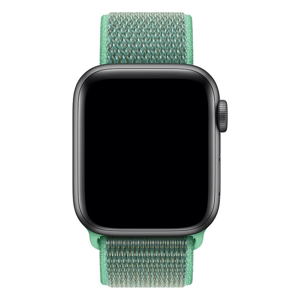Helt vildt komfortabel Apple Watch Series 4 44mm Nylon Rem - Grøn#serie_1