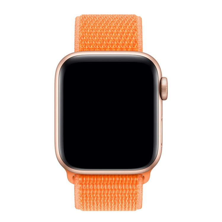Helt vildt komfortabel Apple Watch Series 4 44mm Nylon Rem - Orange#serie_2