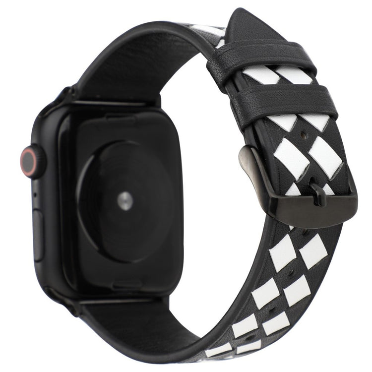 Vildt fantastisk Apple Watch Series 4 44mm Ægte læder Rem - Hvid#serie_4