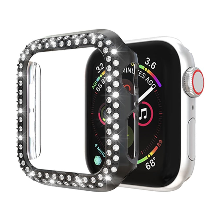 Vildt Godt Apple Watch Series 4 44mm Plastik og Rhinsten Cover - Sort#serie_1