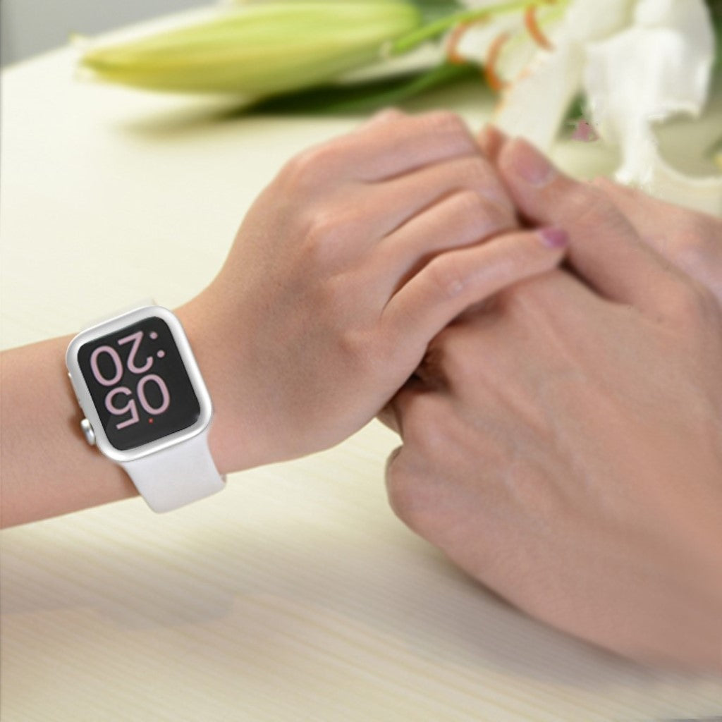 Mega Fint Apple Watch Series 4 44mm Plastik Cover - Sølv#serie_3