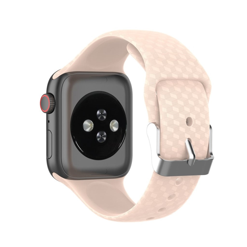 Holdbart Apple Watch Series 5 40mm Silikone Rem - Pink#serie_2