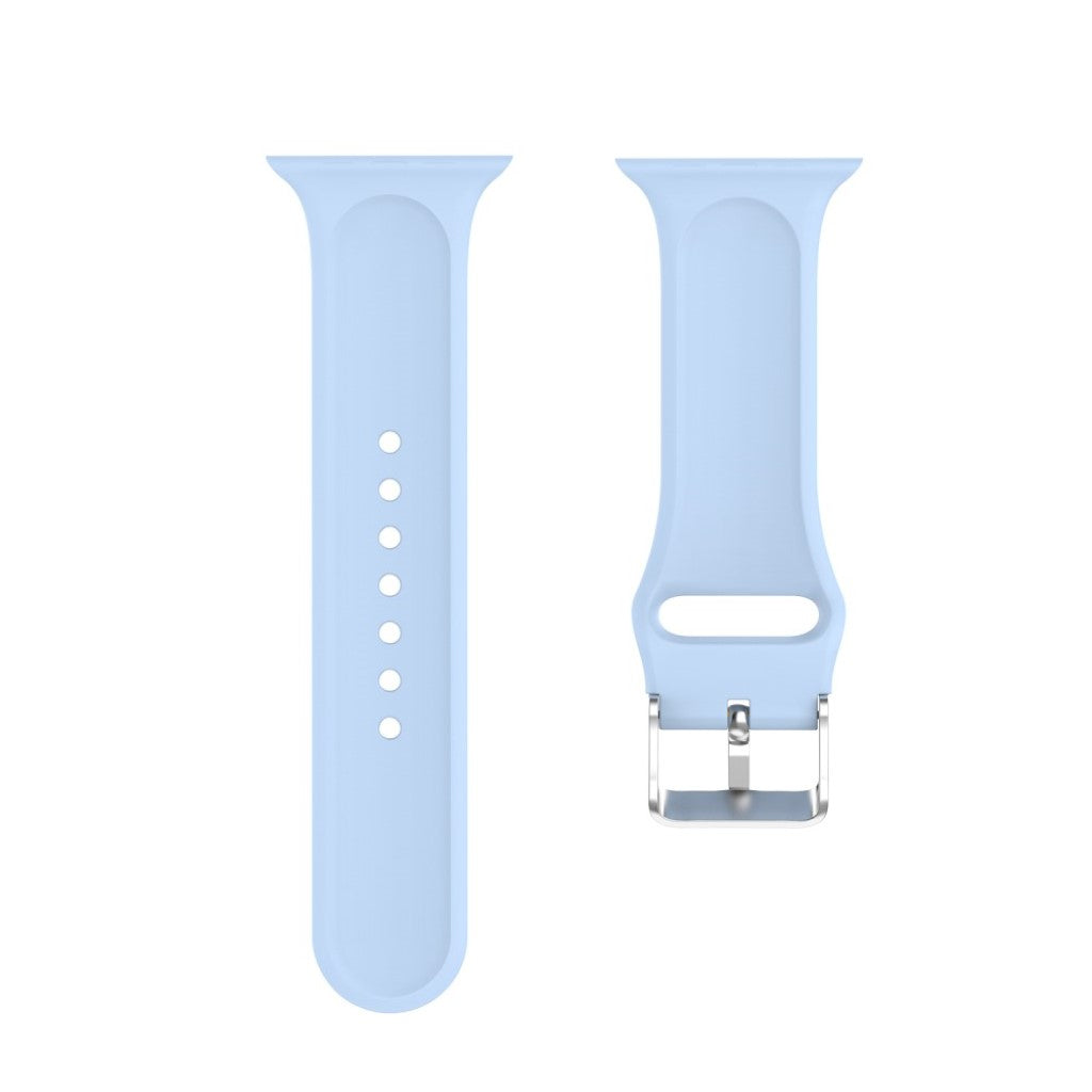 Holdbart Apple Watch Series 5 40mm Silikone Rem - Blå#serie_9