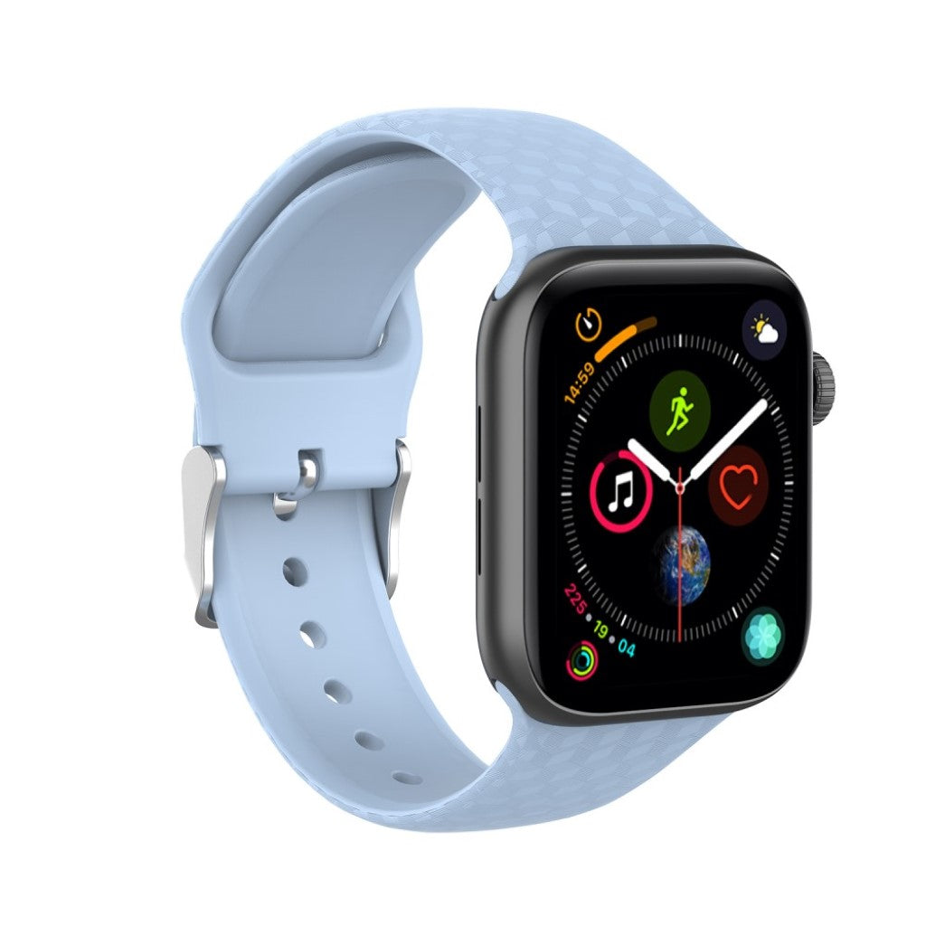 Holdbart Apple Watch Series 5 40mm Silikone Rem - Blå#serie_9