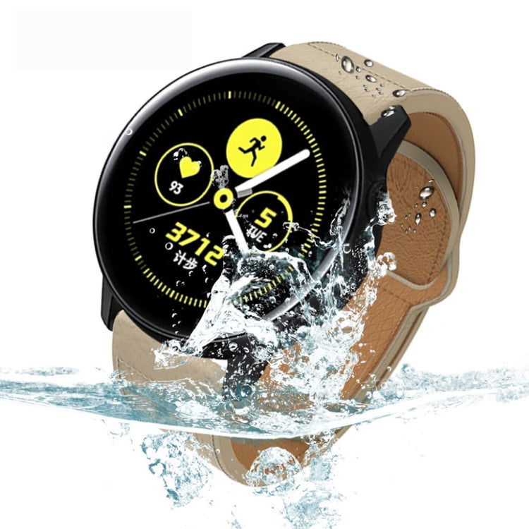 Rigtigt holdbart Apple Watch Series 5 40mm Ægte læder Rem - Brun#serie_4