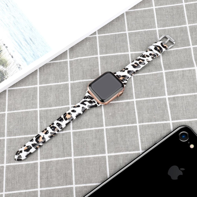 Mega elegant Apple Watch Series 5 40mm Ægte læder Rem - Gul#serie_1