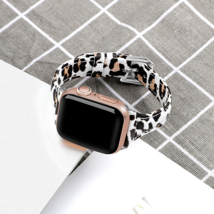 Mega elegant Apple Watch Series 5 40mm Ægte læder Rem - Gul#serie_1