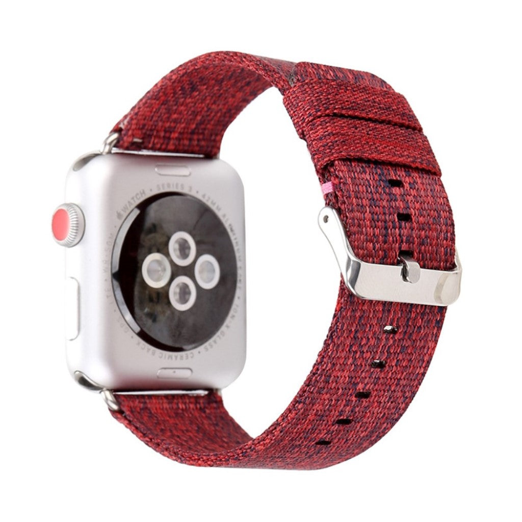 Rigtigt fed Apple Watch Series 5 40mm Nylon Rem - Rød#serie_3