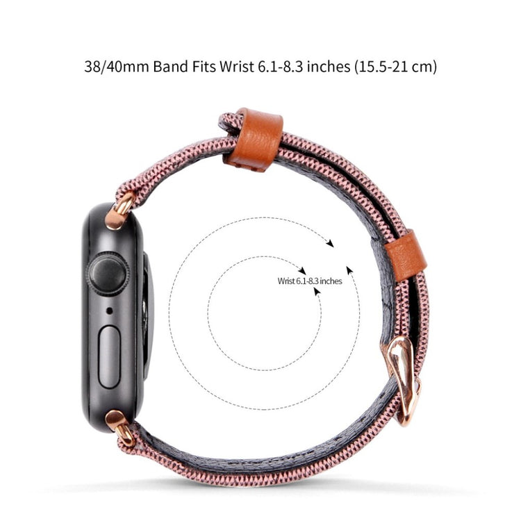 Holdbart Apple Watch Series 5 40mm Nylon Rem - Pink#serie_3