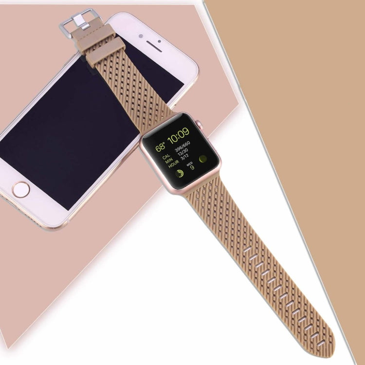 Vildt skøn Apple Watch Series 5 40mm Silikone Rem - Brun#serie_5