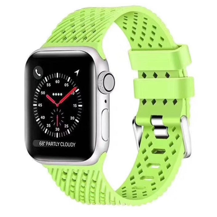 Vildt skøn Apple Watch Series 5 40mm Silikone Rem - Grøn#serie_6