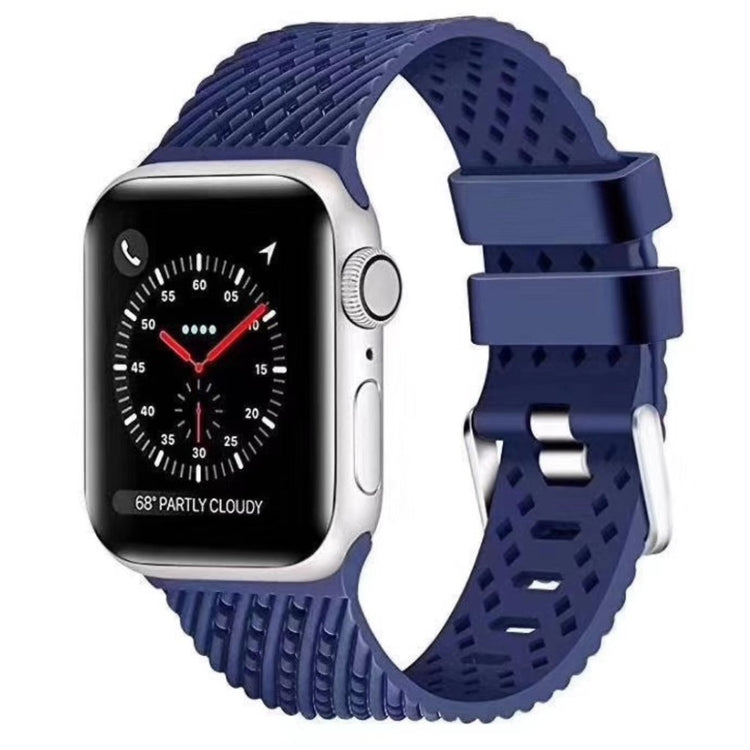 Vildt skøn Apple Watch Series 5 40mm Silikone Rem - Blå#serie_7