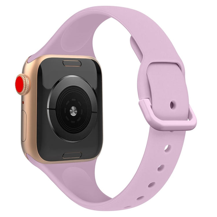 Meget holdbart Apple Watch Series 5 40mm Silikone Rem - Pink#serie_11