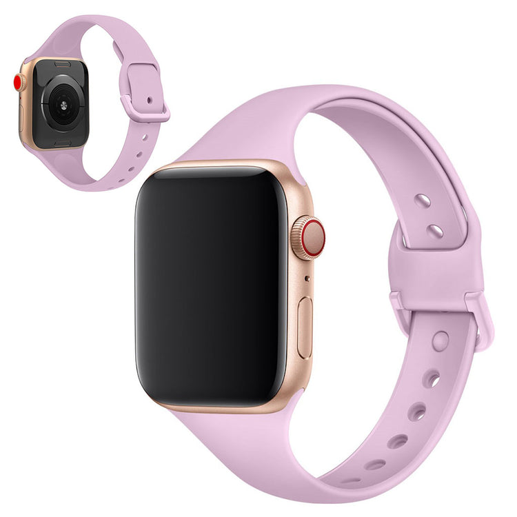 Meget holdbart Apple Watch Series 5 40mm Silikone Rem - Pink#serie_11