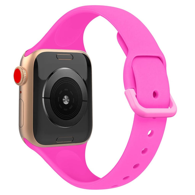 Meget holdbart Apple Watch Series 5 40mm Silikone Rem - Pink#serie_4