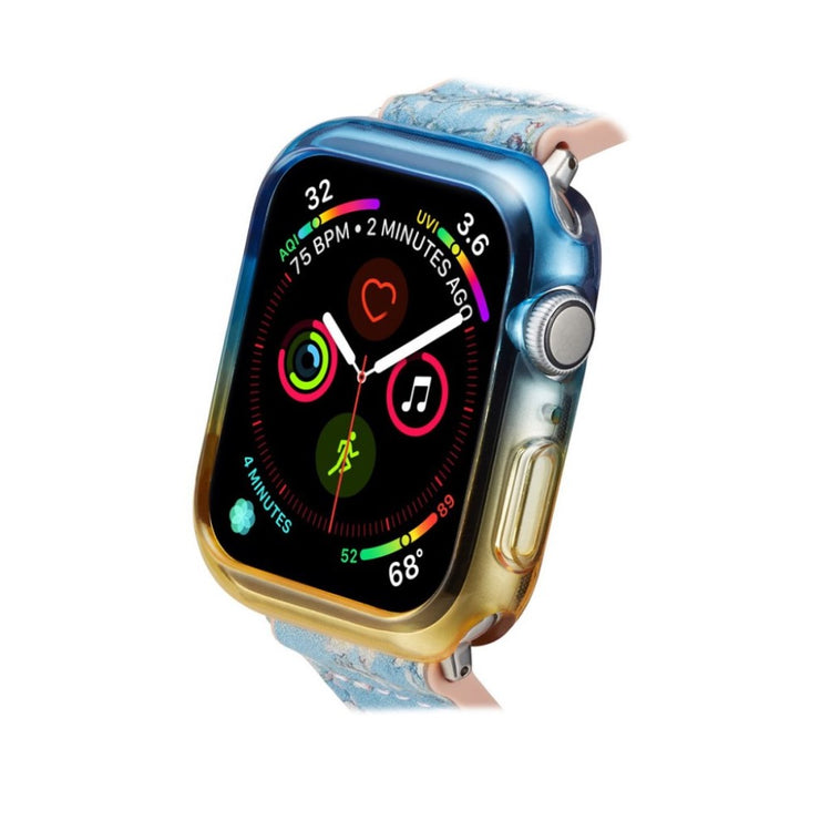 Rigtigt Fint Apple Watch Series 5 40mm Silikone Cover - Gul#serie_3