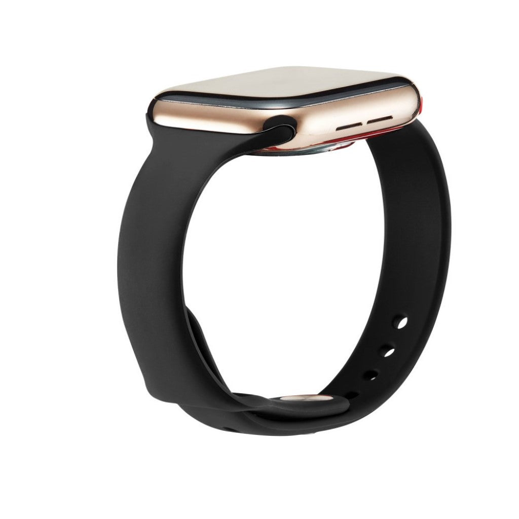 Super flot Apple Watch Series 5 40mm Silikone Rem - Sort#serie_1
