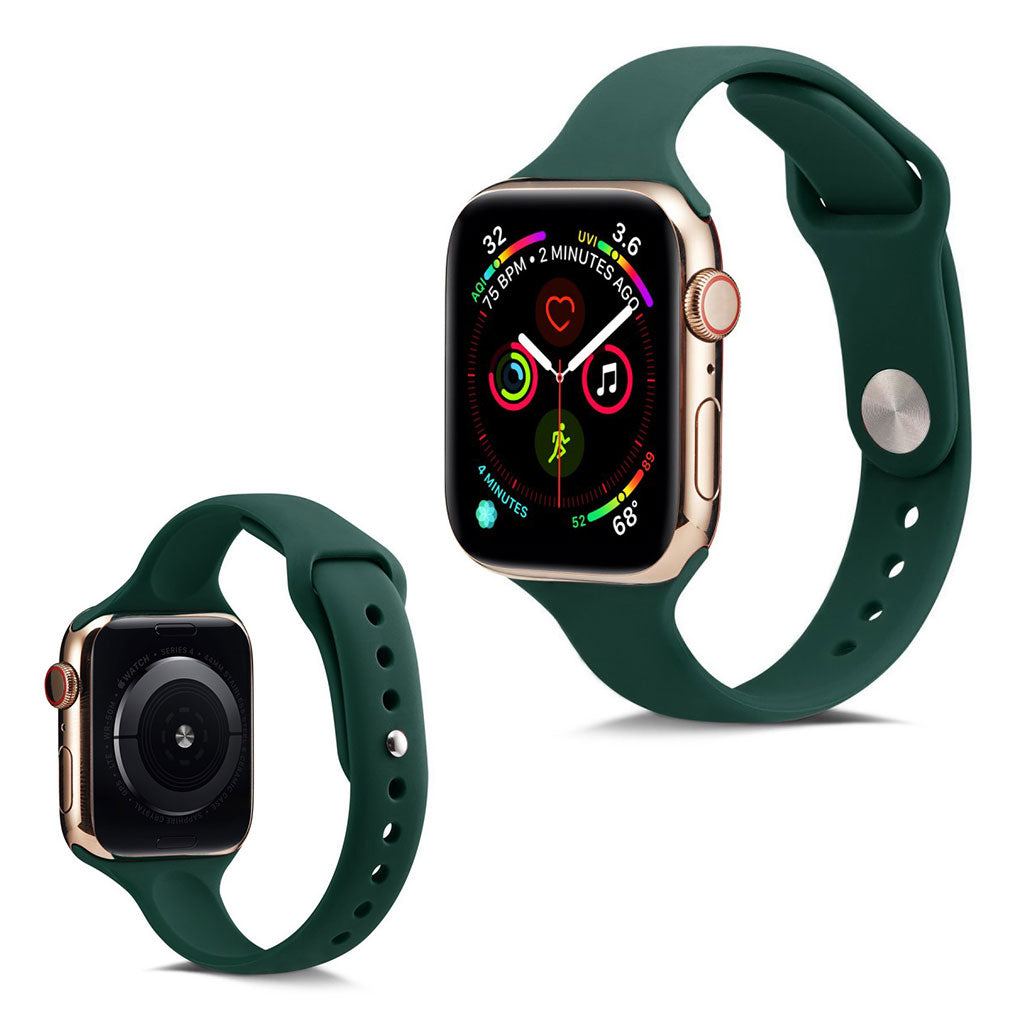 Super flot Apple Watch Series 5 40mm Silikone Rem - Grøn#serie_11