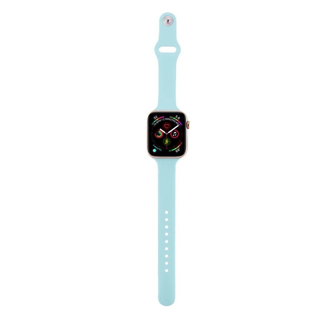 Super flot Apple Watch Series 5 40mm Silikone Rem - Blå#serie_12
