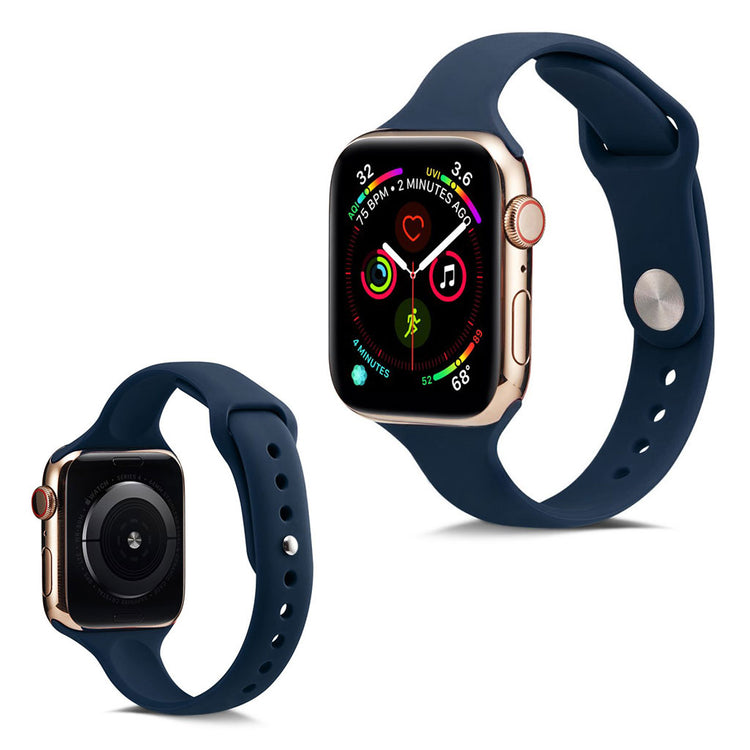 Super flot Apple Watch Series 5 40mm Silikone Rem - Blå#serie_13