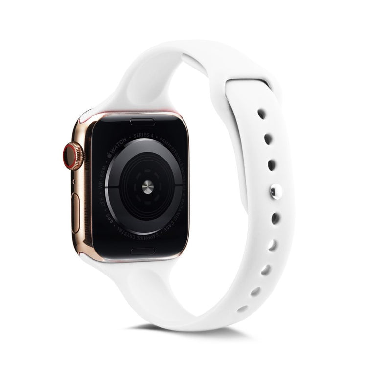 Super flot Apple Watch Series 5 40mm Silikone Rem - Hvid#serie_2