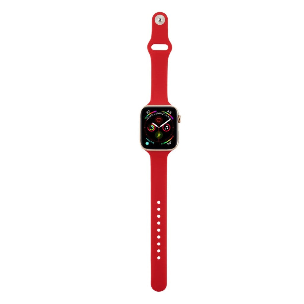 Super flot Apple Watch Series 5 40mm Silikone Rem - Rød#serie_5