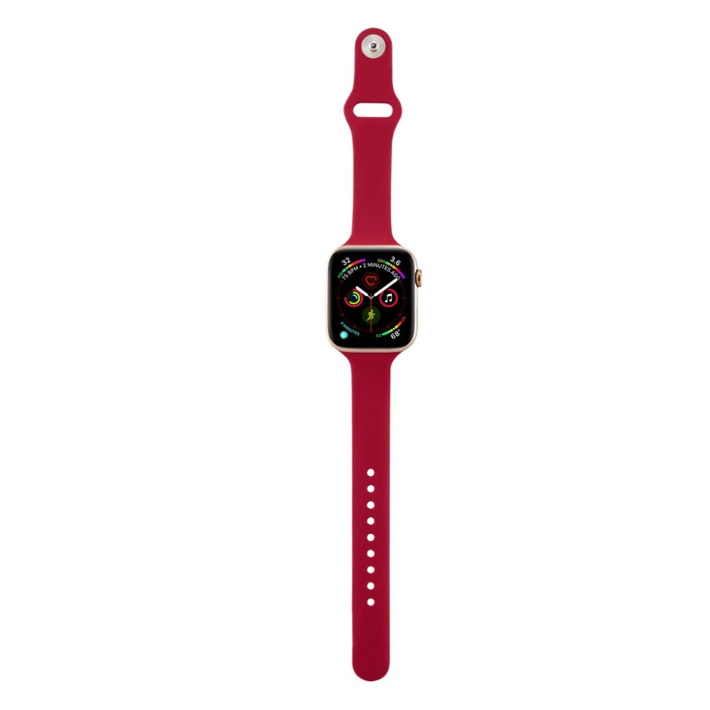 Super flot Apple Watch Series 5 40mm Silikone Rem - Rød#serie_6