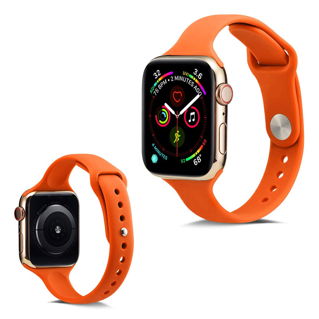 Super flot Apple Watch Series 5 40mm Silikone Rem - Orange#serie_9