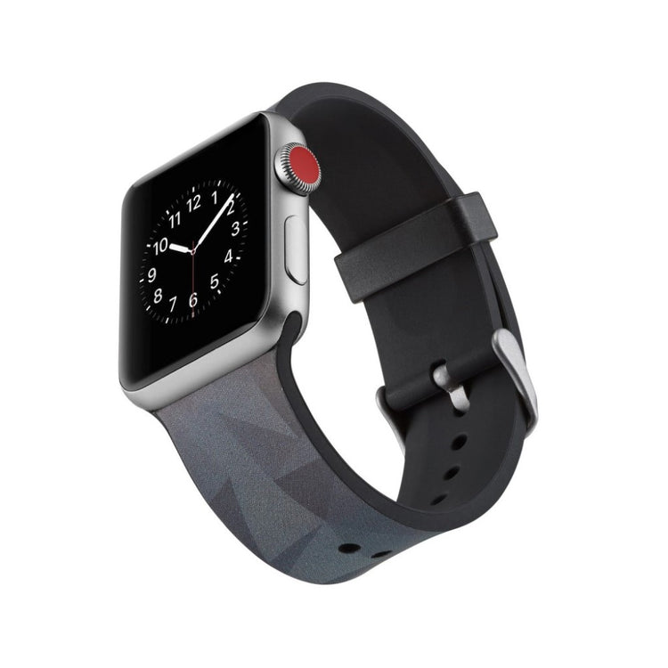 Helt vildt godt Apple Watch Series 5 40mm Silikone Rem - Sort#serie_1