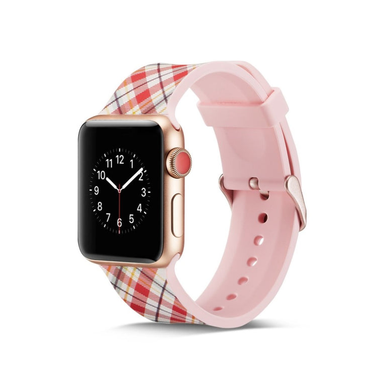 Helt vildt godt Apple Watch Series 5 40mm Silikone Rem - Pink#serie_11