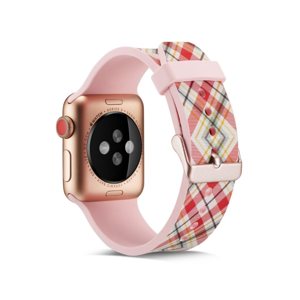 Helt vildt godt Apple Watch Series 5 40mm Silikone Rem - Pink#serie_11