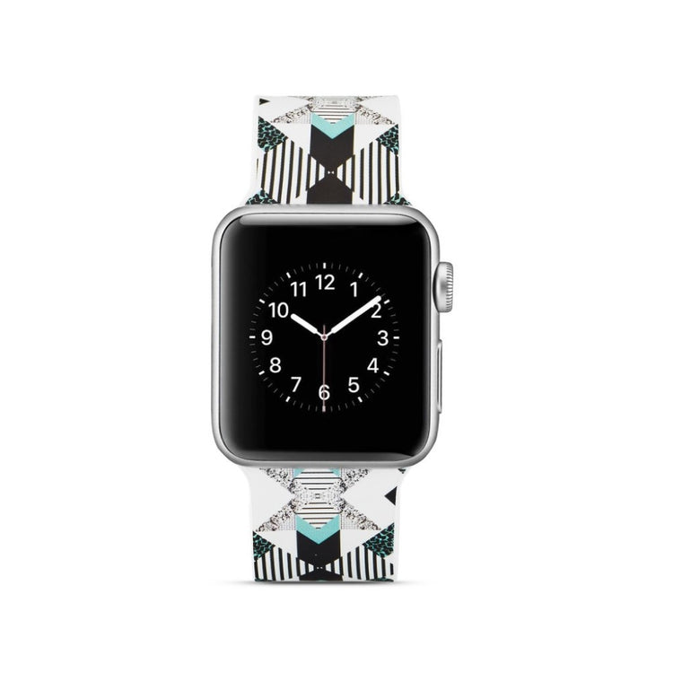 Helt vildt godt Apple Watch Series 5 40mm Silikone Rem - Sort#serie_13