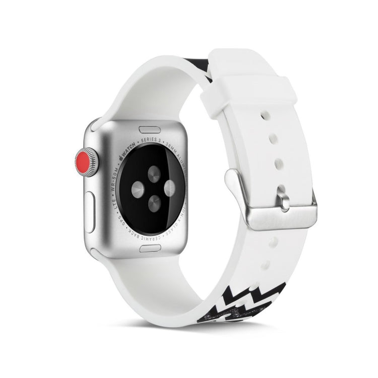 Helt vildt godt Apple Watch Series 5 40mm Silikone Rem - Sort#serie_14