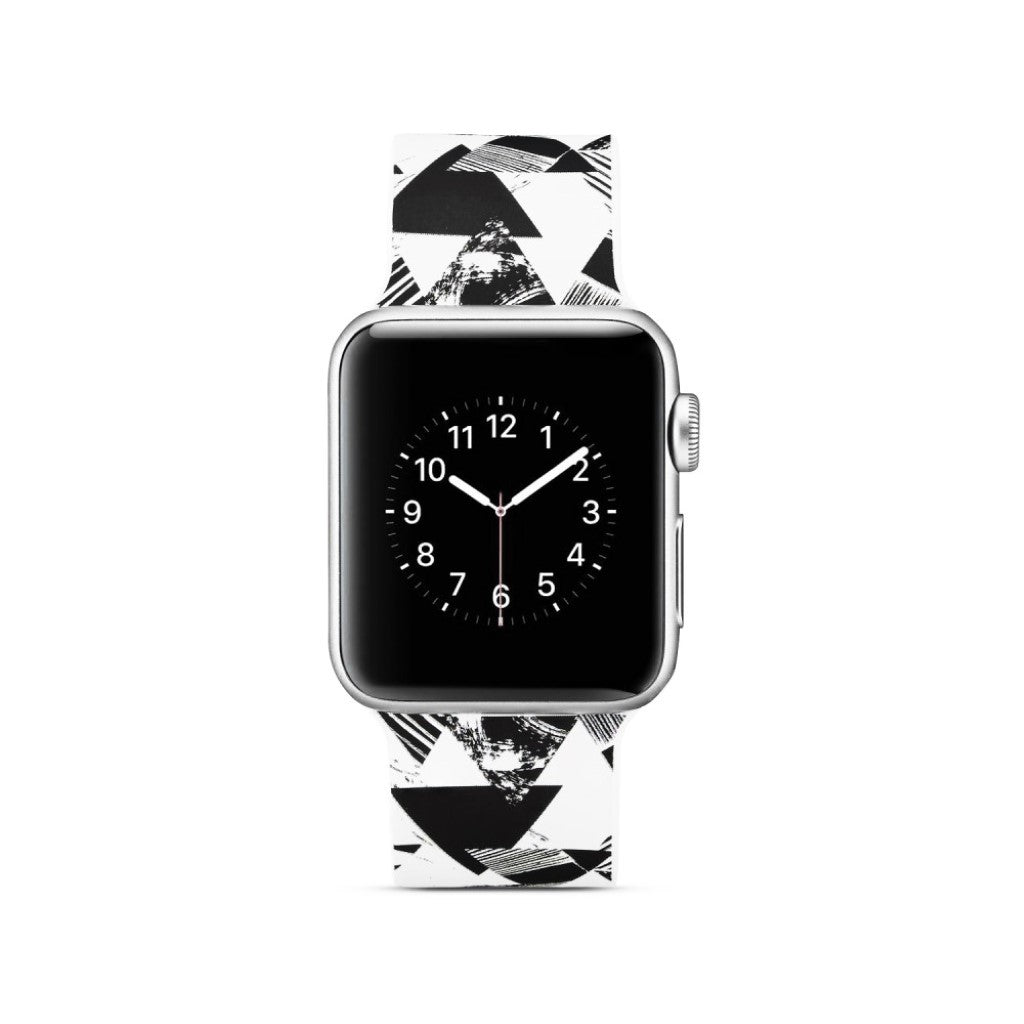 Helt vildt godt Apple Watch Series 5 40mm Silikone Rem - Hvid#serie_15