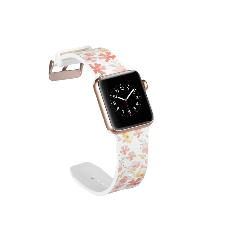 Helt vildt godt Apple Watch Series 5 40mm Silikone Rem - Pink#serie_16