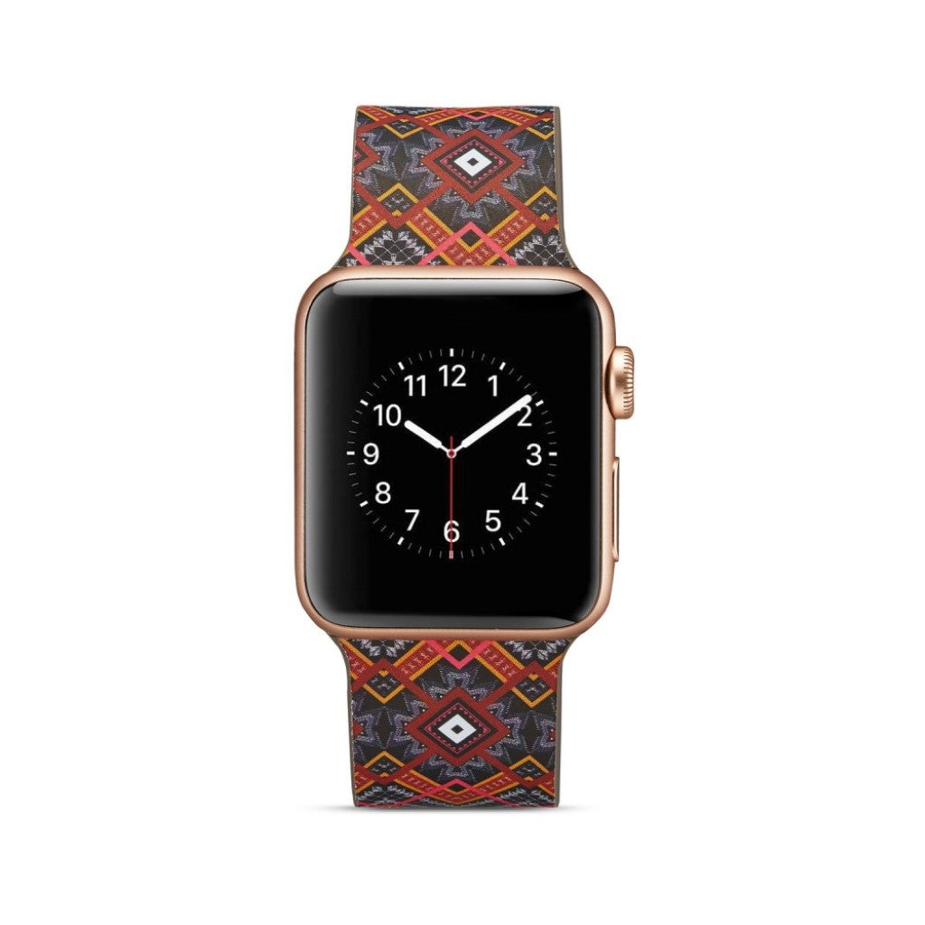 Helt vildt godt Apple Watch Series 5 40mm Silikone Rem - Flerfarvet#serie_4