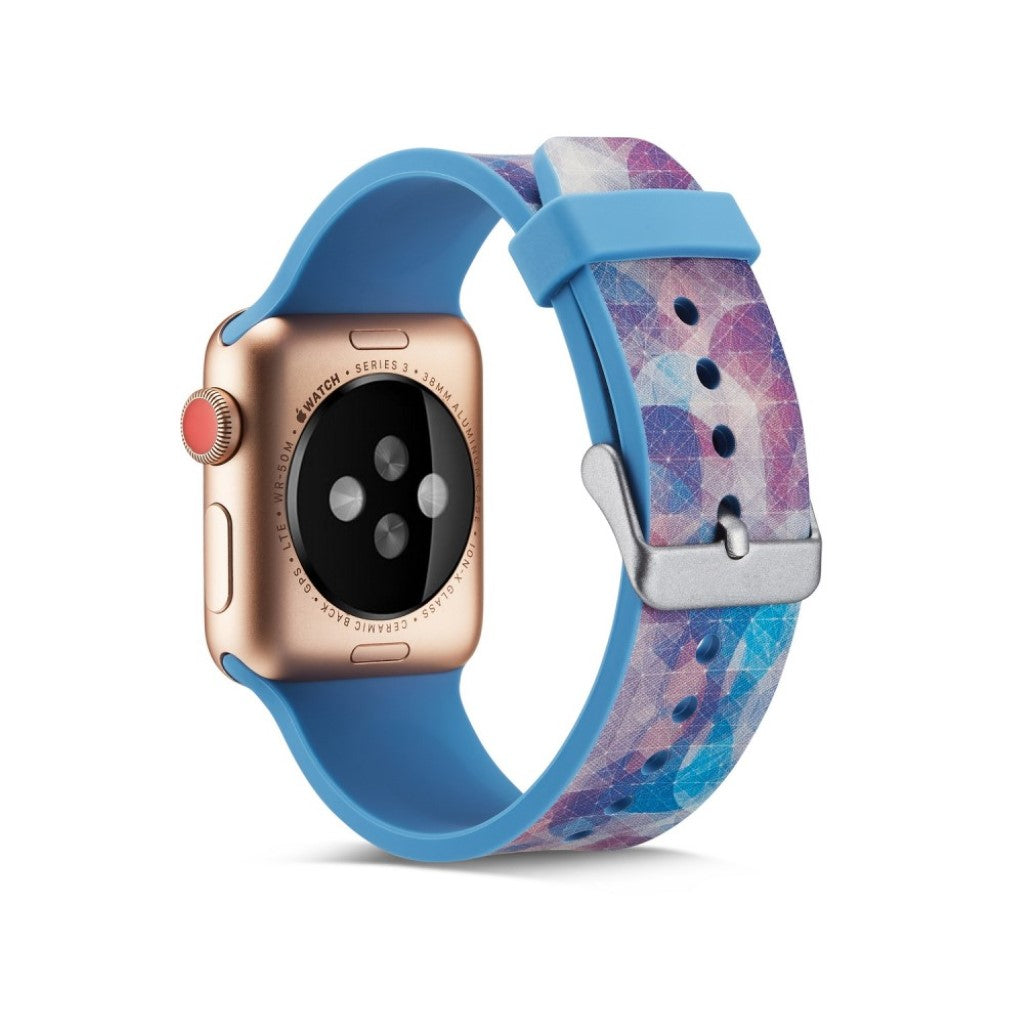 Helt vildt godt Apple Watch Series 5 40mm Silikone Rem - Flerfarvet#serie_5