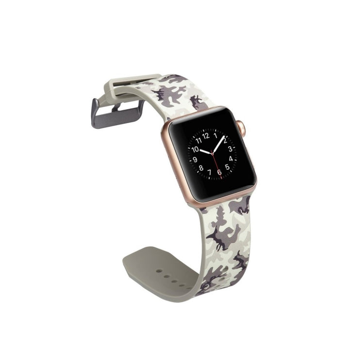 Helt vildt godt Apple Watch Series 5 40mm Silikone Rem - Hvid#serie_7