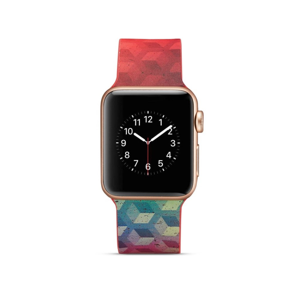 Helt vildt godt Apple Watch Series 5 40mm Silikone Rem - Rød#serie_9