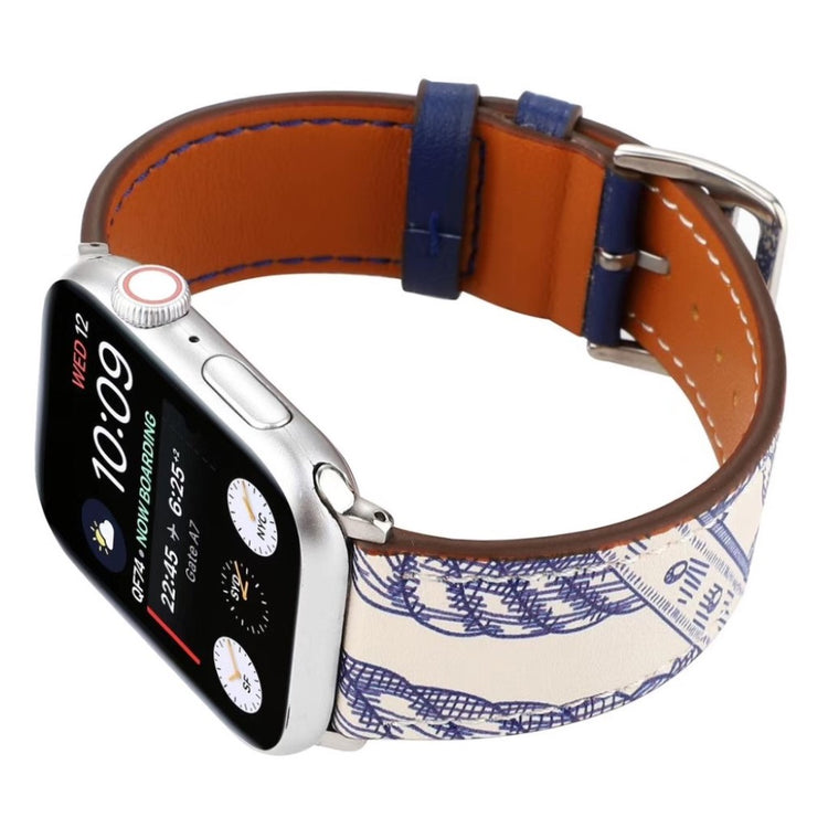 Meget fantastisk Apple Watch Series 5 40mm Ægte læder Rem - Flerfarvet#serie_3