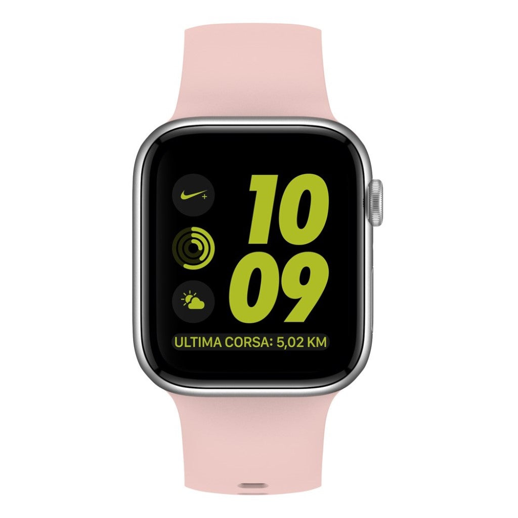Rigtigt hårdfør Apple Watch Series 5 40mm Silikone Rem - Pink#serie_4