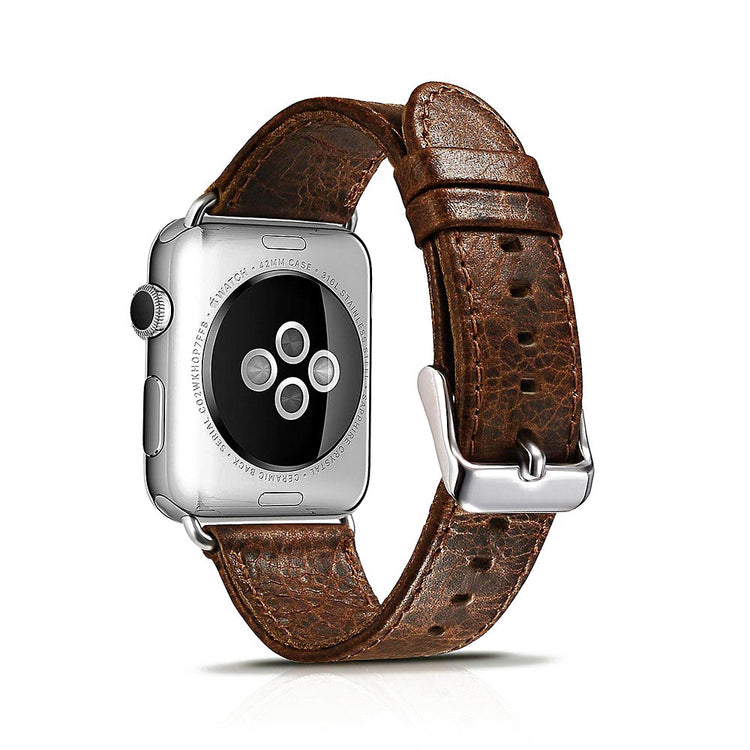 Eminent Apple Watch Series 5 40mm Ægte læder Rem - Brun#serie_1