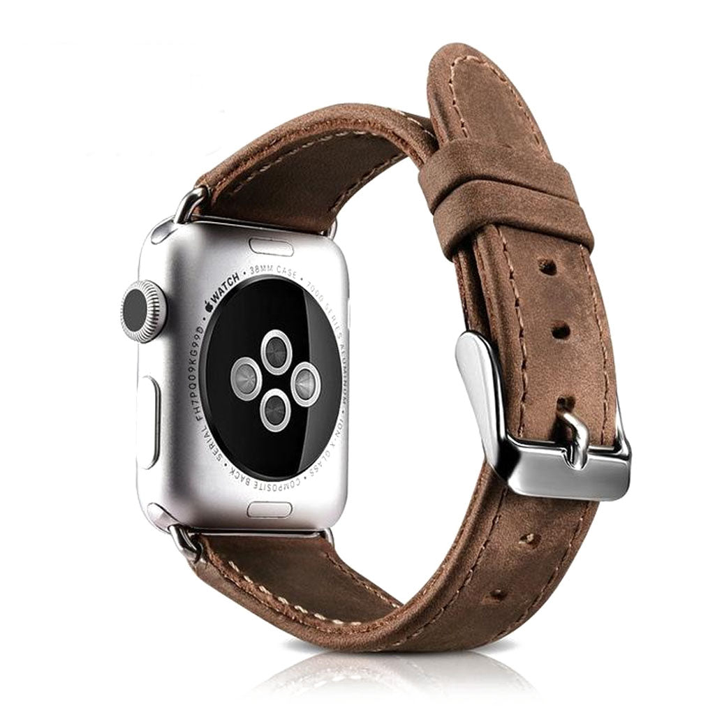 Vildt fantastisk Apple Watch Series 5 40mm Ægte læder Rem - Brun#serie_1