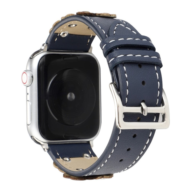  Apple Watch Series 5 40mm / Apple Watch 40mm Ægte læder Rem - Flerfarvet#serie_4