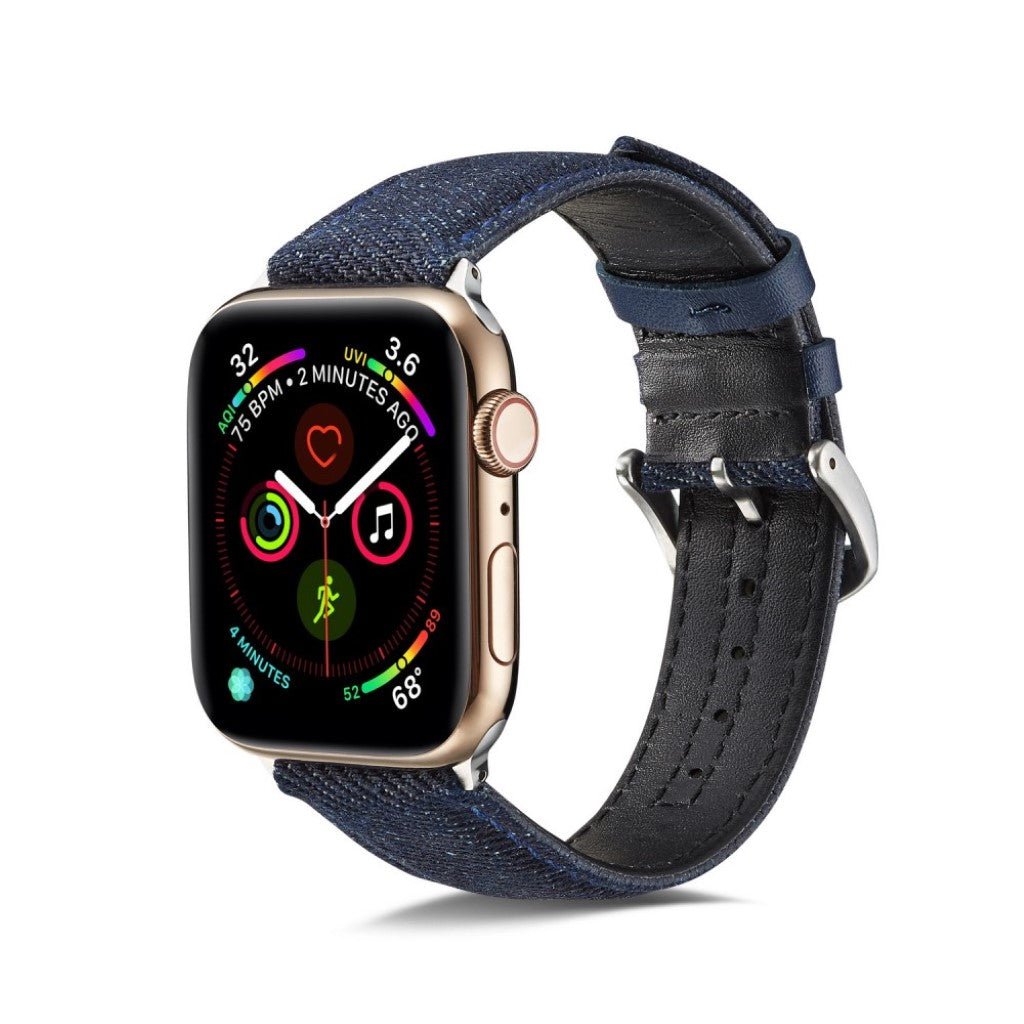 Kønt Apple Watch Series 5 40mm / Apple Watch 40mm Nylon Rem - Blå#serie_1